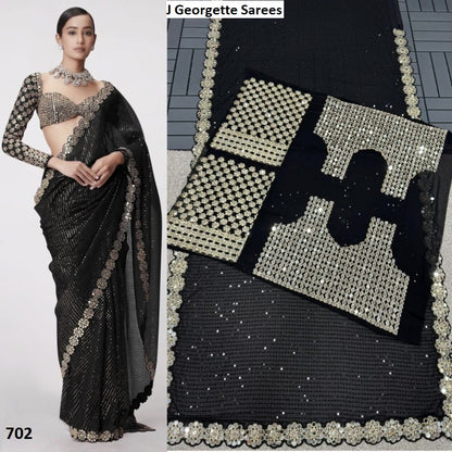 701-704 J Georgette Sarees Wholesaler India