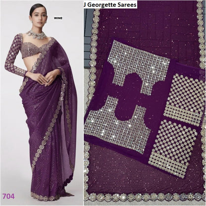 701-704 J Georgette Sarees Wholesaler India