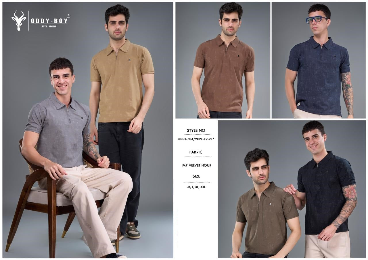 704 Vhpe 19-21 Zipper Oddy Boy Imported Mens Tshirts Wholesale Price