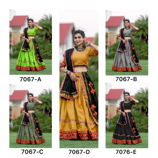 7067 Navratri Garba Pure Cotton Chaniya Choli Manufacturer Ahmedabad
