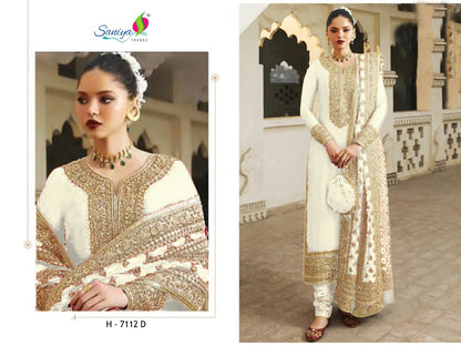 7112Abcd Saniya Trendz Georgette Pakistani Salwar Suits Wholesaler