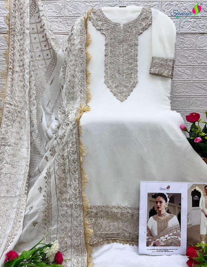7112Abcd Saniya Trendz Georgette Pakistani Salwar Suits Wholesaler