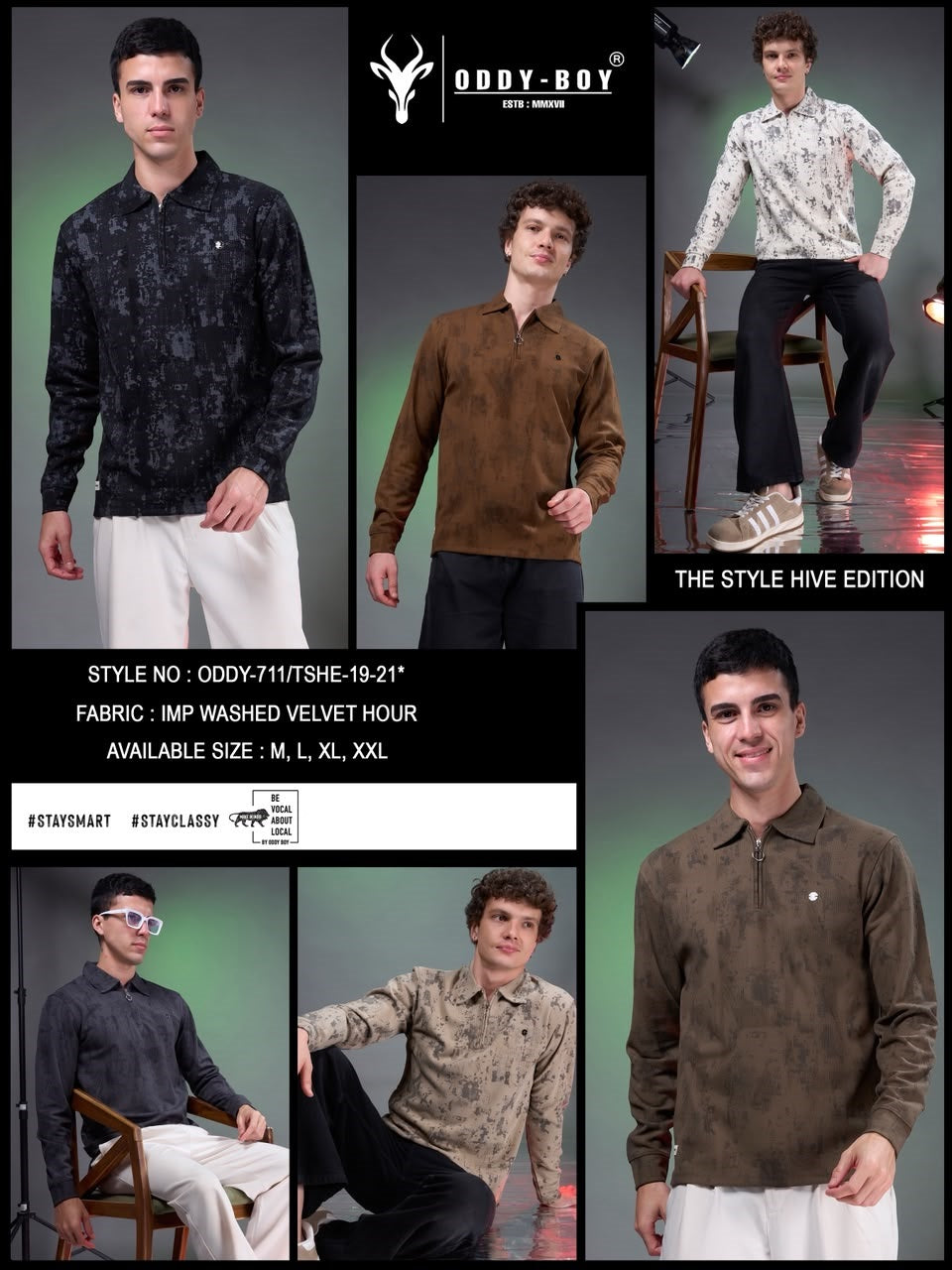 711 Tshe 19-21 Polo Oddy Boy Imported Mens Tshirts Exporter India