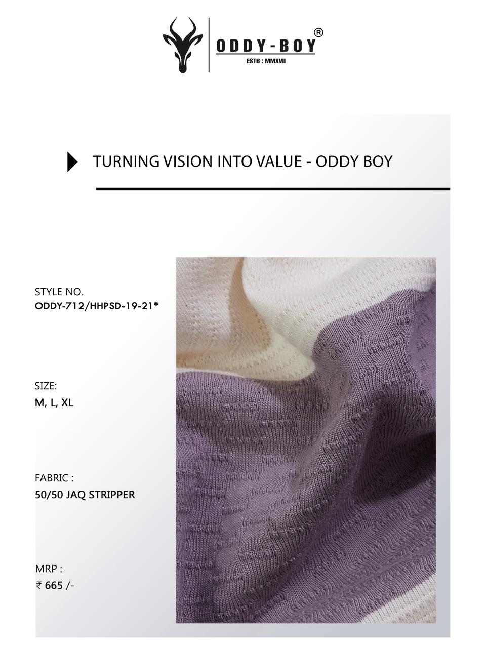 712/Hhpsd-19-21 Oddy Boy Jacquard Mens Tshirts Supplier India