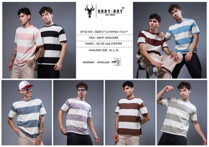 712/Hhpsd-19-21 Oddy Boy Jacquard Mens Tshirts Supplier India