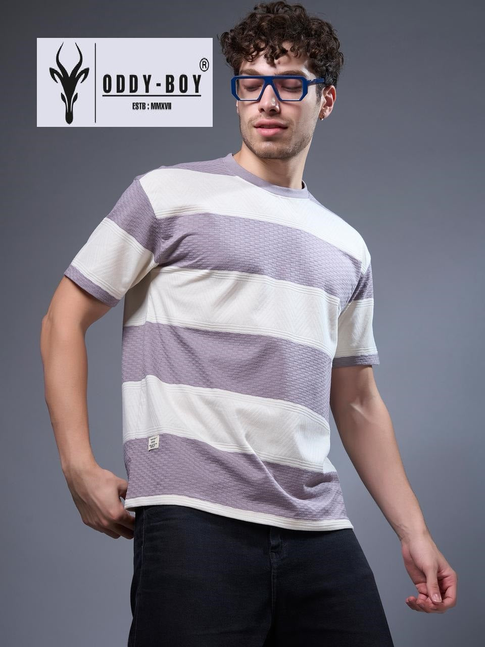 712/Hhpsd-19-21 Oddy Boy Jacquard Mens Tshirts Supplier India