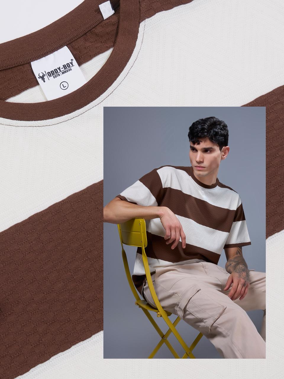 712/Hhpsd-19-21 Oddy Boy Jacquard Mens Tshirts Supplier India