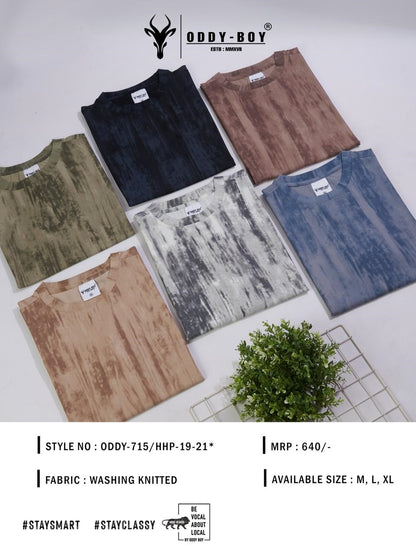 715 Hhp-19-21 Drop Shoulder Oddy Boy Knit Mens Tshirts Supplier India