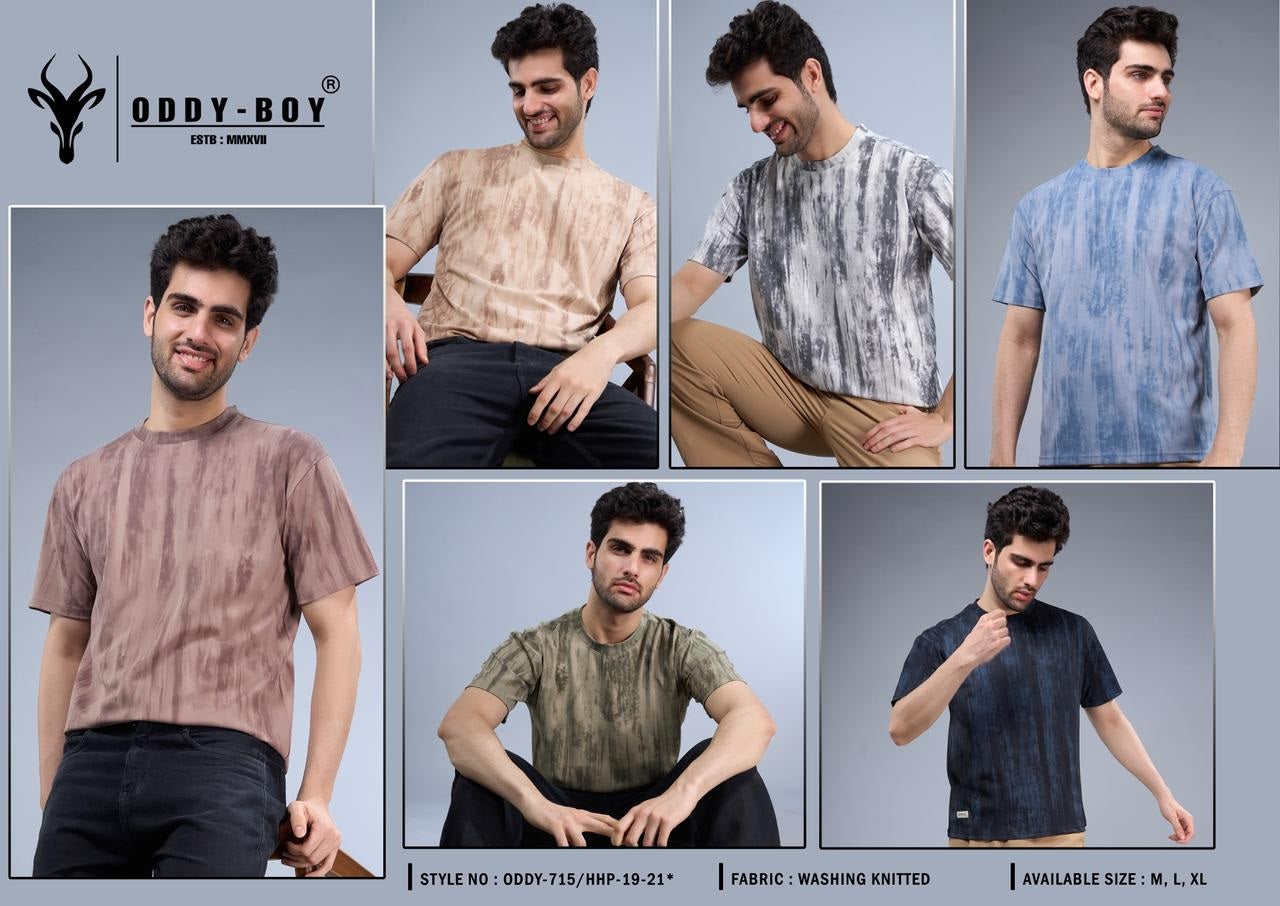 715 Hhp-19-21 Drop Shoulder Oddy Boy Knit Mens Tshirts Supplier India