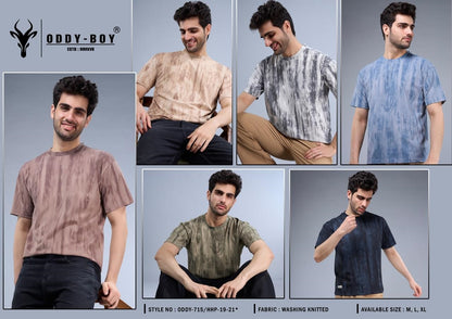 715 Hhp-19-21 Drop Shoulder Oddy Boy Knit Mens Tshirts Supplier India