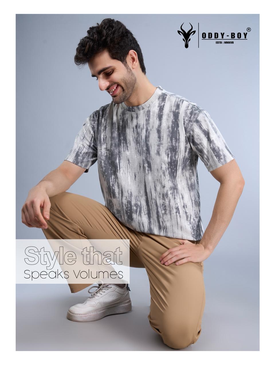 715 Hhp-19-21 Drop Shoulder Oddy Boy Knit Mens Tshirts Supplier India