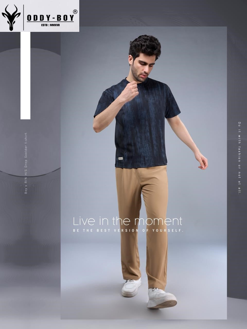 715 Hhp-19-21 Drop Shoulder Oddy Boy Knit Mens Tshirts Supplier India