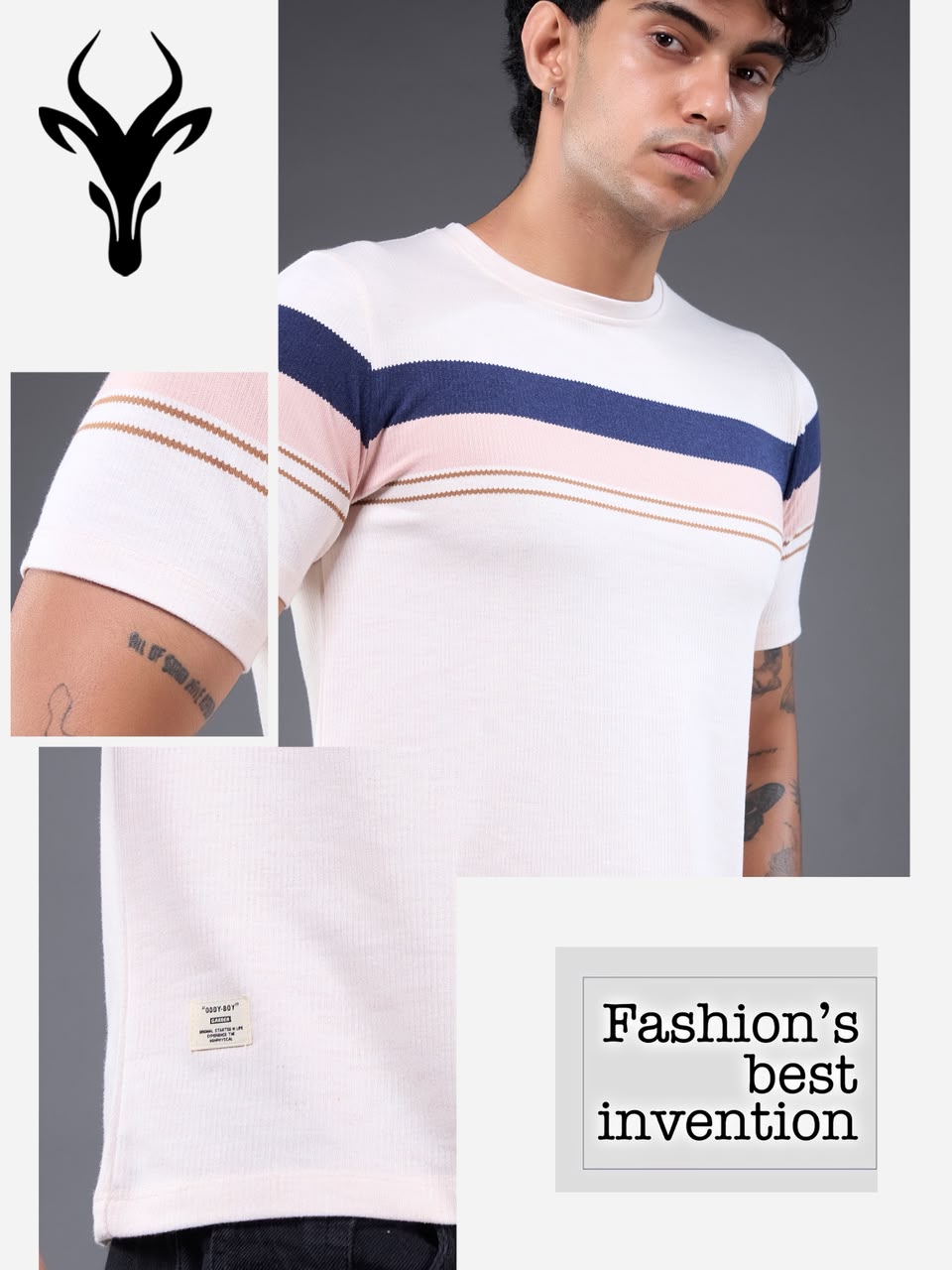 718 Se 19-22 Oddy Boy Auto Stripes Mens Tshirts Manufacturer India
