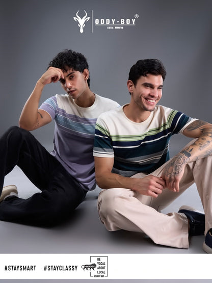 718 Se 19-22 Oddy Boy Auto Stripes Mens Tshirts Manufacturer India