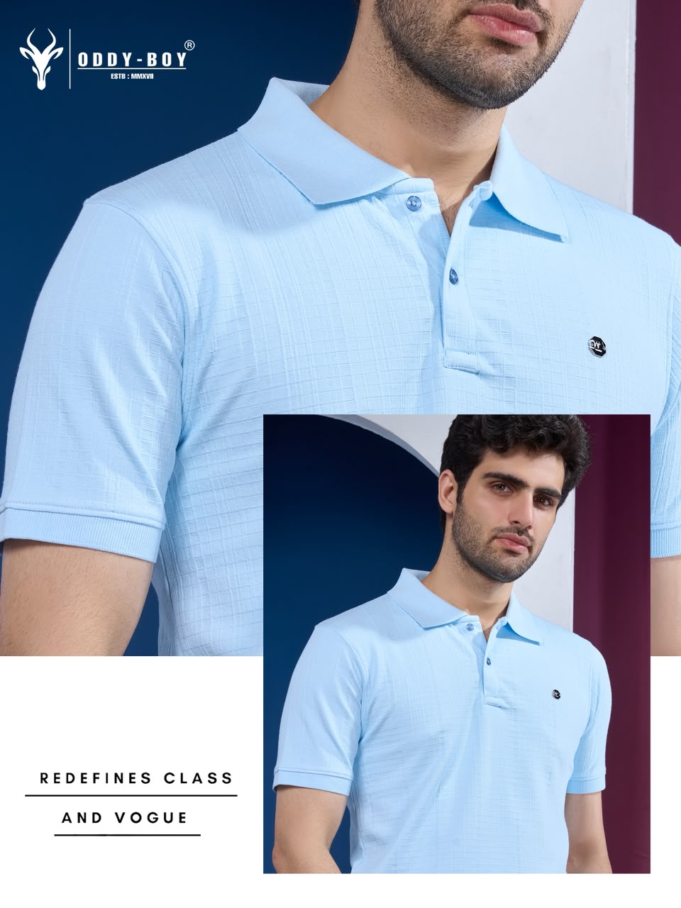 721 Ipe 19-22 Polo Oddy Boy Knit Mens Tshirts Wholesaler Gujarat