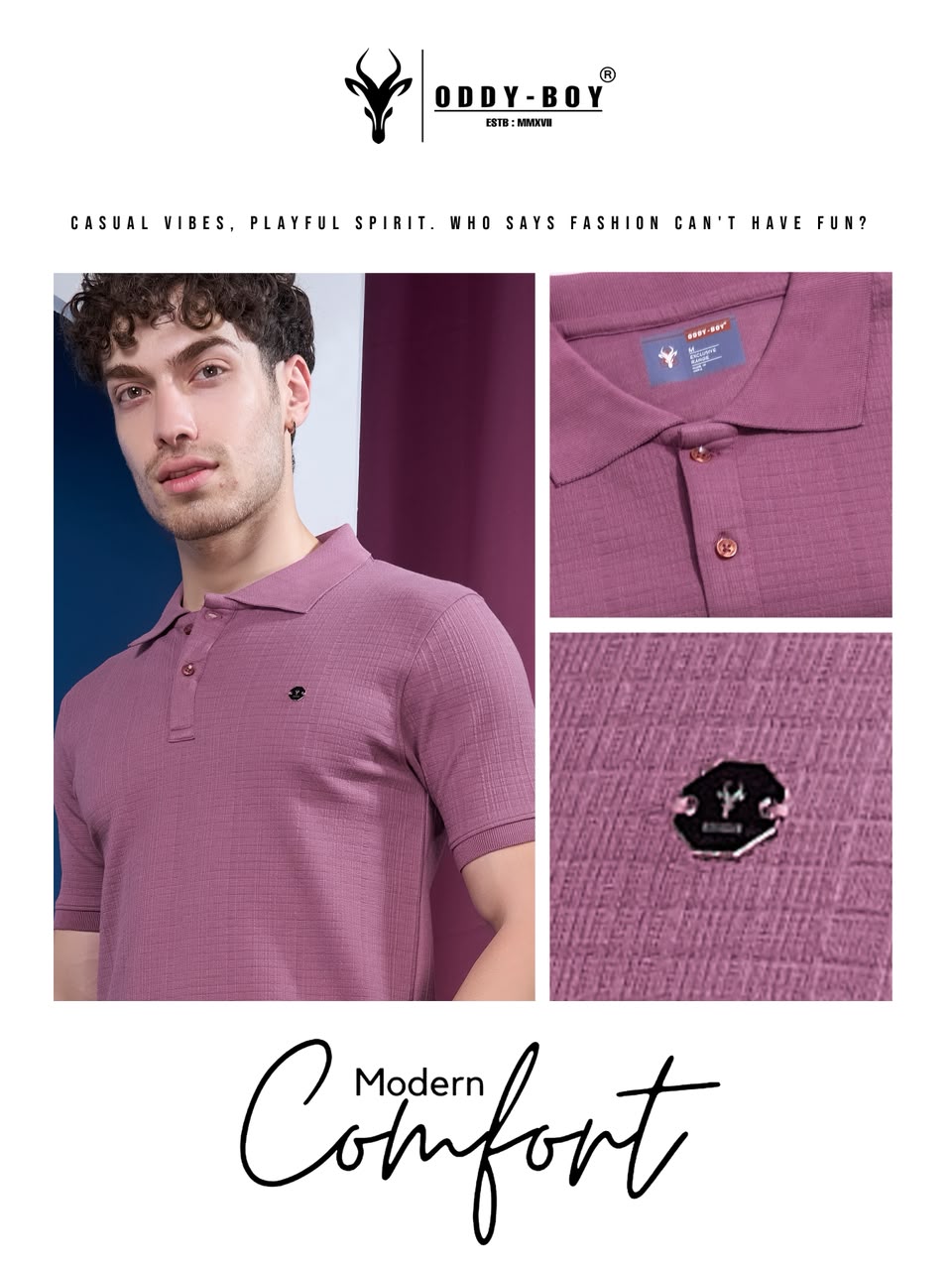 721 Ipe 19-22 Polo Oddy Boy Knit Mens Tshirts Wholesaler Gujarat