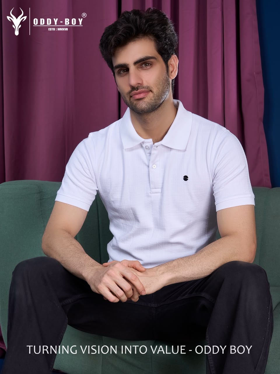 721 Ipe 19-22 Polo Oddy Boy Knit Mens Tshirts Wholesaler Gujarat