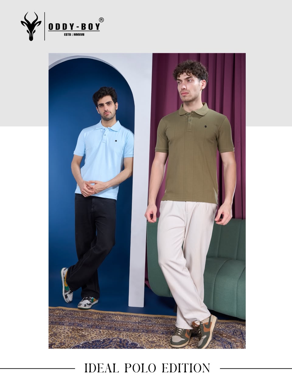 721 Ipe 19-22 Polo Oddy Boy Knit Mens Tshirts Wholesaler Gujarat