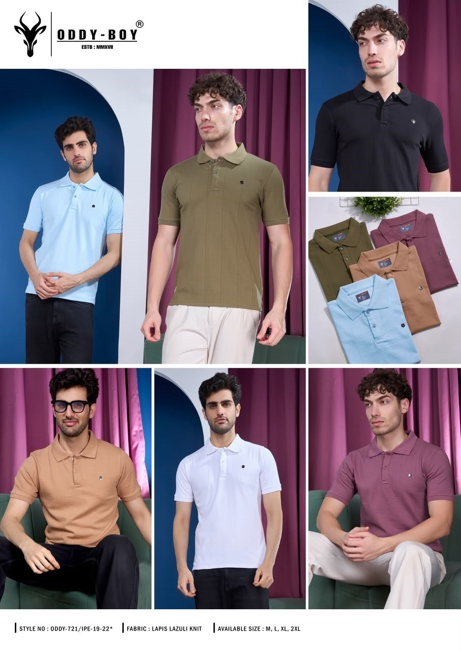 721 Ipe 19-22 Polo Oddy Boy Knit Mens Tshirts Wholesaler Gujarat