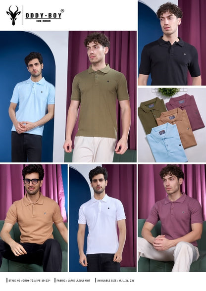 721 Ipe 19-22 Polo Oddy Boy Knit Mens Tshirts Wholesaler Gujarat