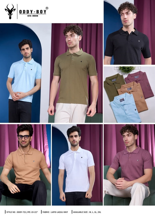 721 Ipe 19-22 Polo Oddy Boy Knit Mens Tshirts Wholesaler Gujarat