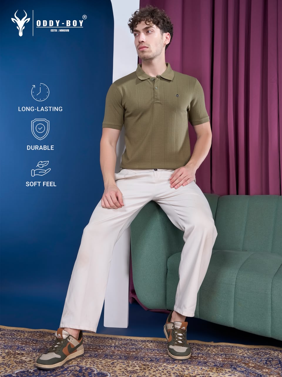 721 Ipe 19-22 Polo Oddy Boy Knit Mens Tshirts Wholesaler Gujarat