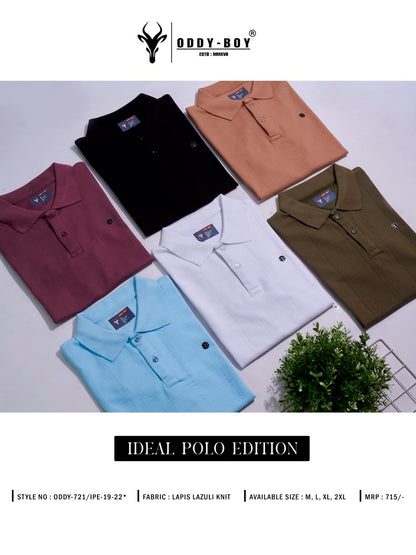721 Ipe 19-22 Polo Oddy Boy Knit Mens Tshirts Wholesaler Gujarat