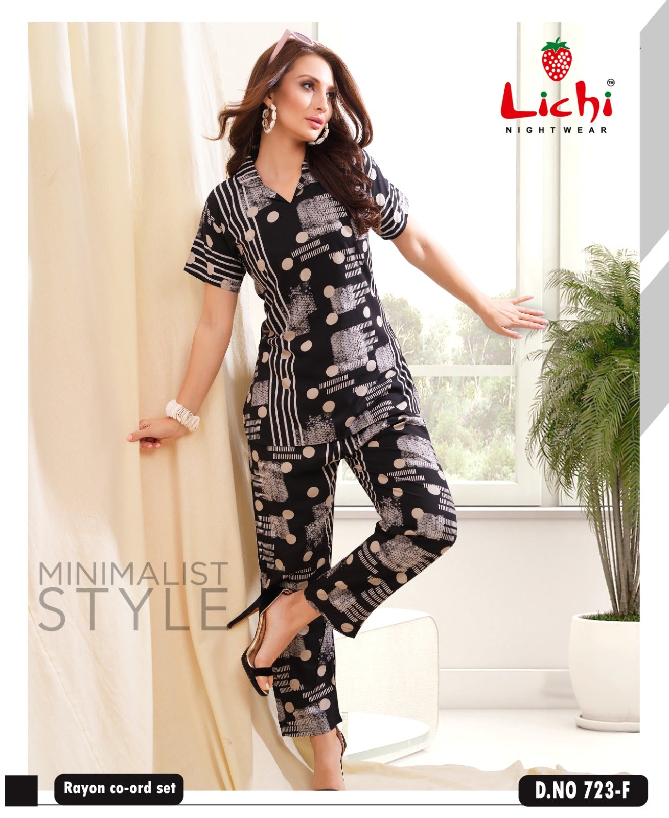 723 Lichi Rayon Co Ord Set Exporter India