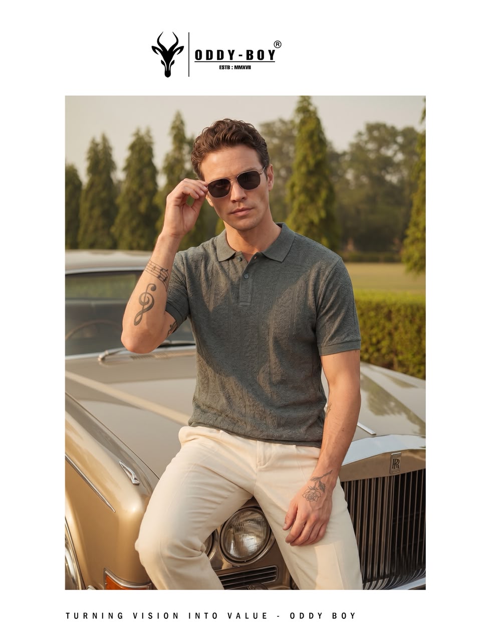 723 Spe 19-22 Polo Oddy Boy Jacquard Knit Mens Tshirts Wholesaler Gujarat