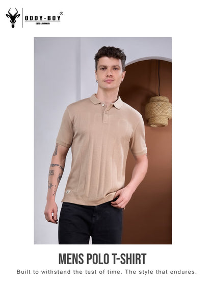 723 Spe 19-22 Polo Oddy Boy Jacquard Knit Mens Tshirts Wholesaler Gujarat