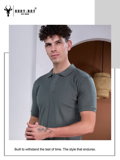 723 Spe 19-22 Polo Oddy Boy Jacquard Knit Mens Tshirts Wholesaler Gujarat