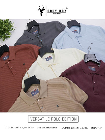 724 Vpe-19-22 Polo Oddy Boy Knit Mens Tshirts Manufacturer Gujarat