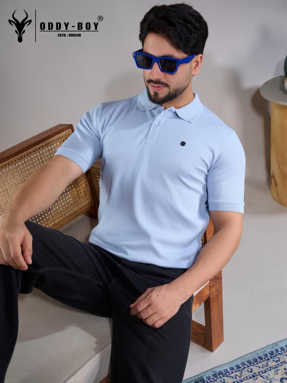 724 Vpe-19-22 Polo Oddy Boy Knit Mens Tshirts Manufacturer Gujarat