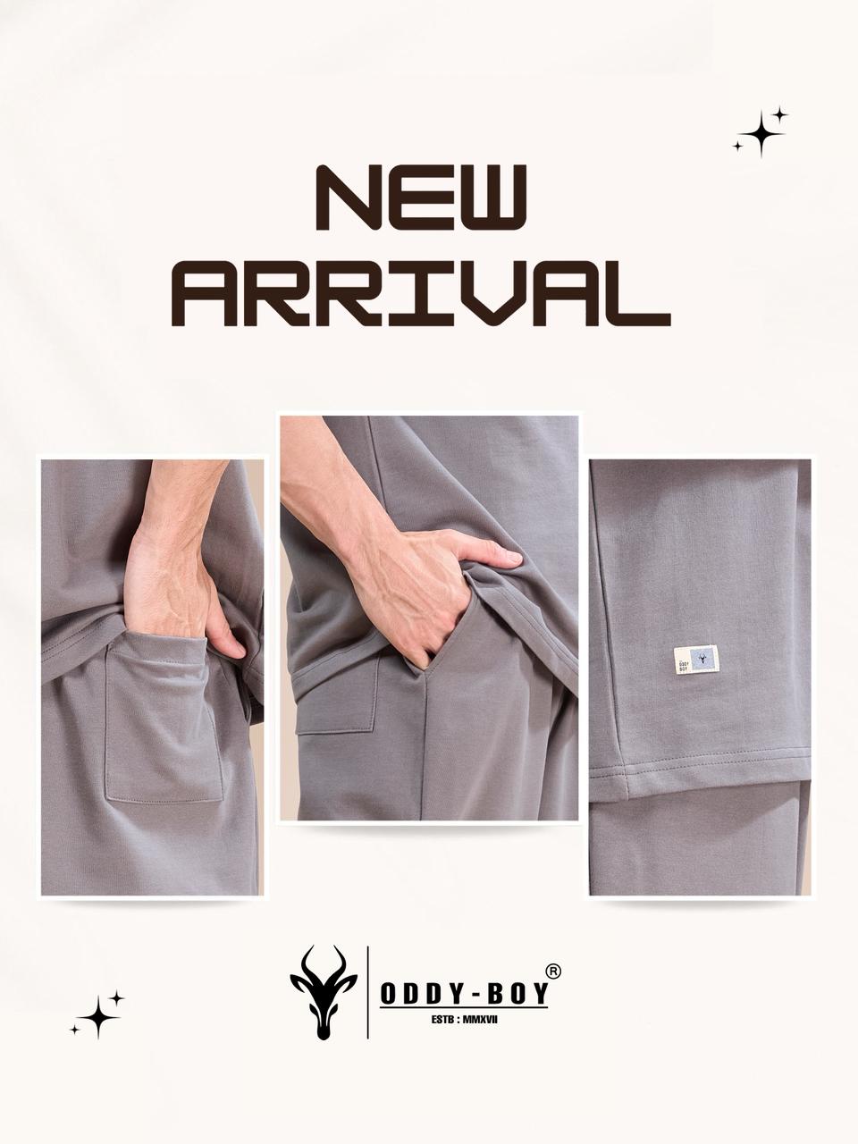 734 Lac 19-21 Oddy Boy Cotton Looper Mens Co Ord Set Supplier
