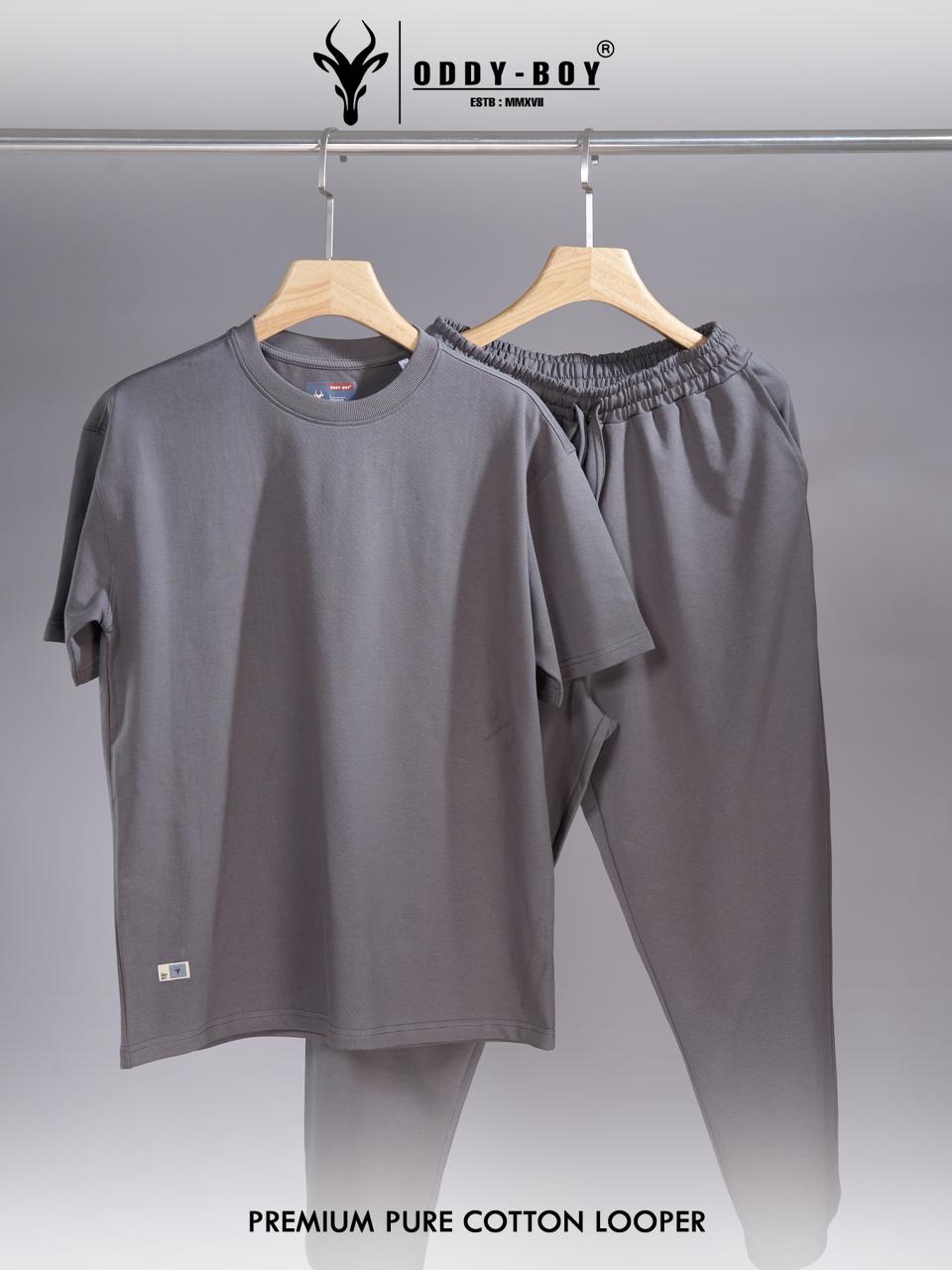 734 Lac 19-21 Oddy Boy Cotton Looper Mens Co Ord Set Supplier