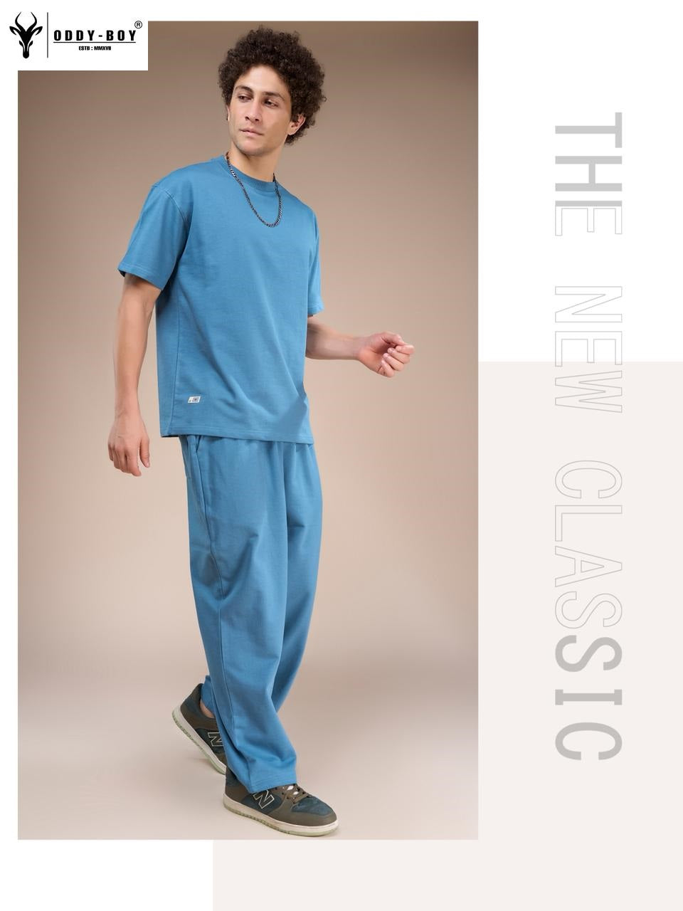 734 Lac 19-21 Oddy Boy Cotton Looper Mens Co Ord Set Supplier