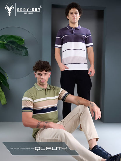 738 Spe-19-22 Polo Oddy Boy Auto Stripes Mens Tshirts Wholesale