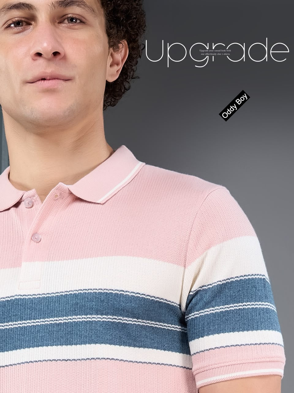 738 Spe-19-22 Polo Oddy Boy Auto Stripes Mens Tshirts Wholesale