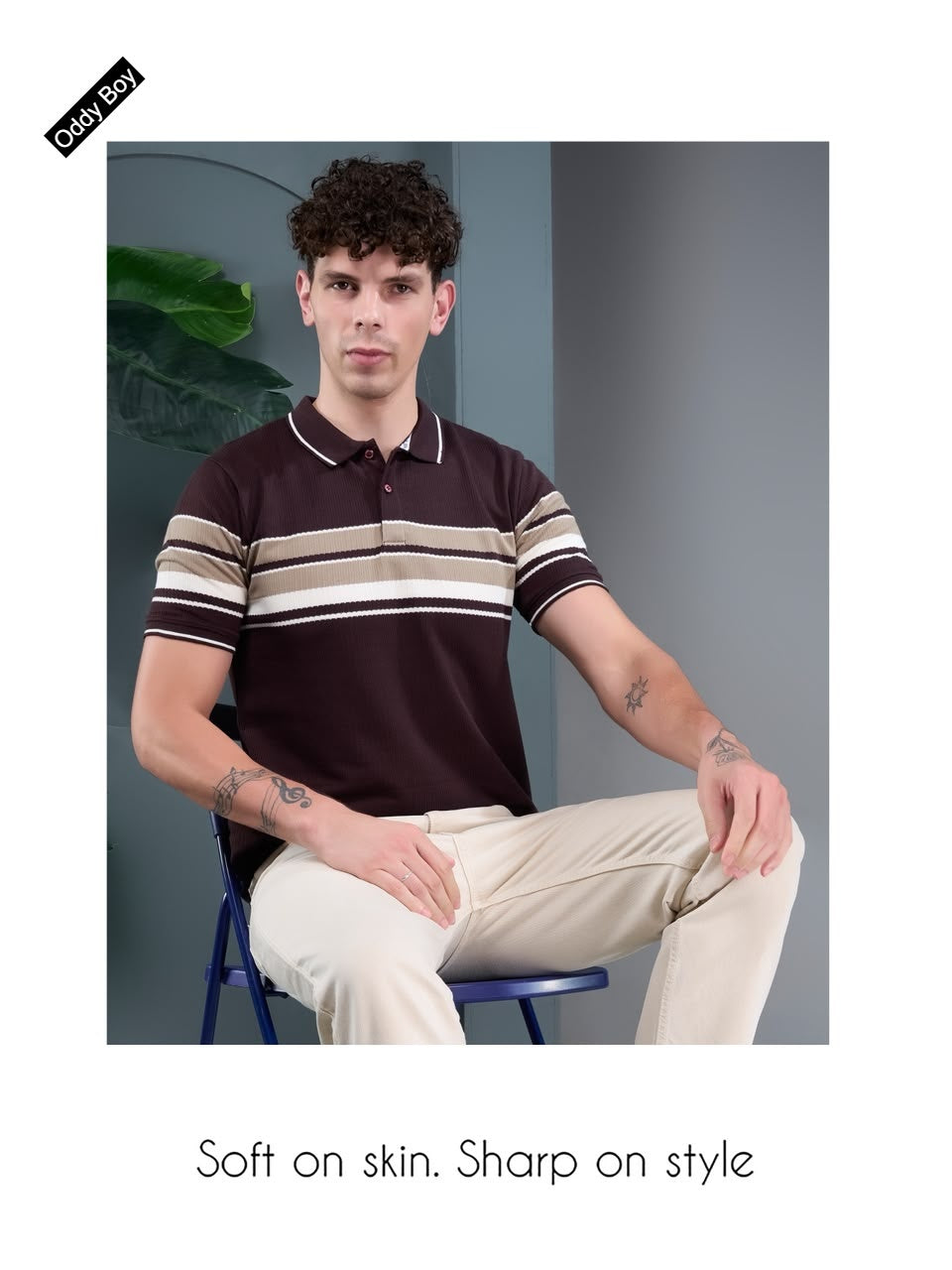 738 Spe-19-22 Polo Oddy Boy Auto Stripes Mens Tshirts Wholesale