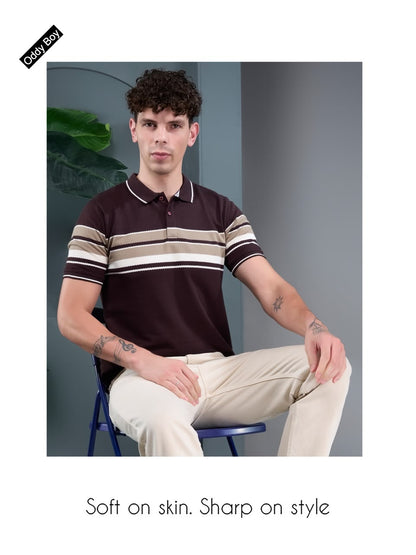 738 Spe-19-22 Polo Oddy Boy Auto Stripes Mens Tshirts Wholesale