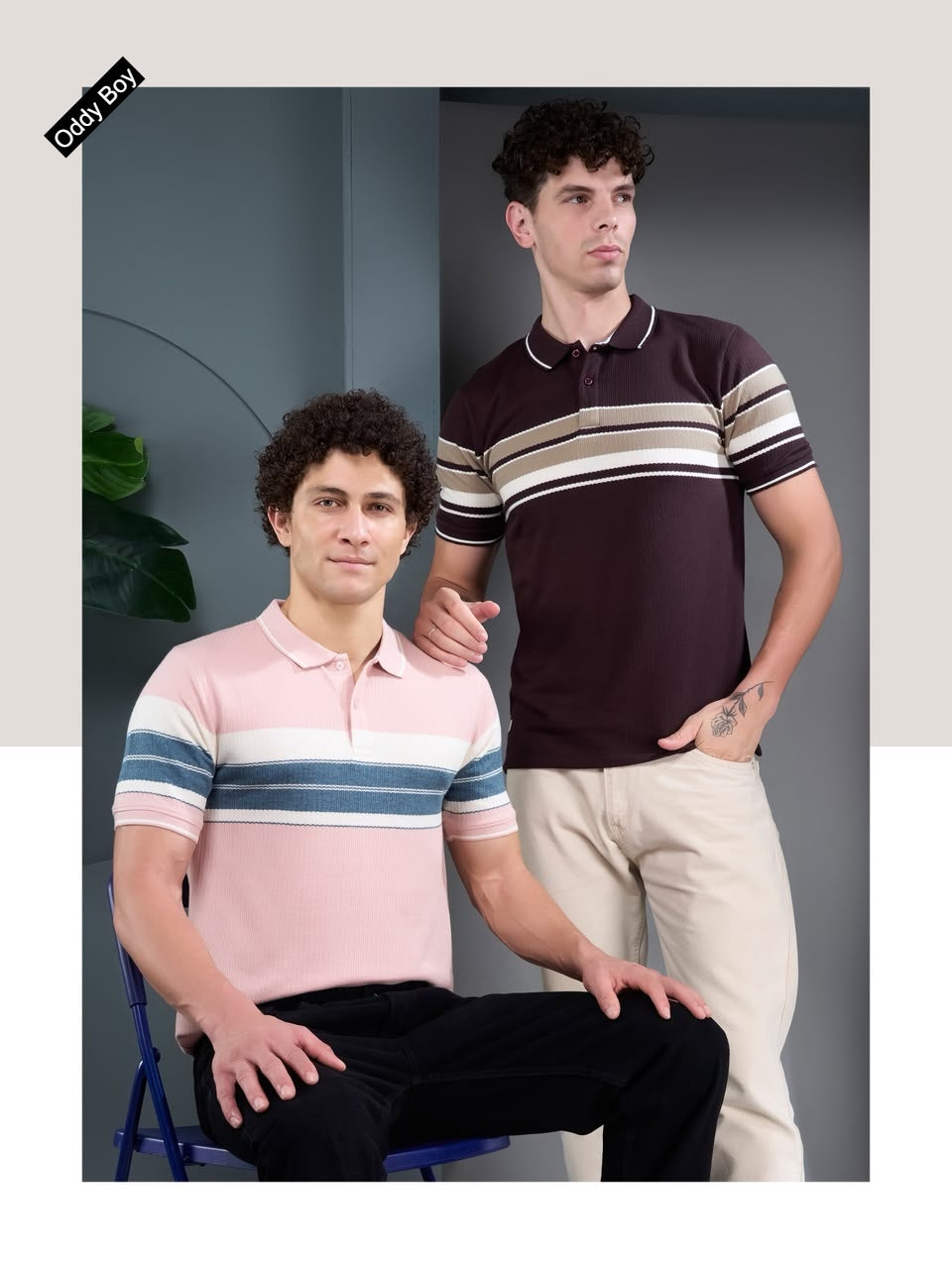 738 Spe-19-22 Polo Oddy Boy Auto Stripes Mens Tshirts Wholesale