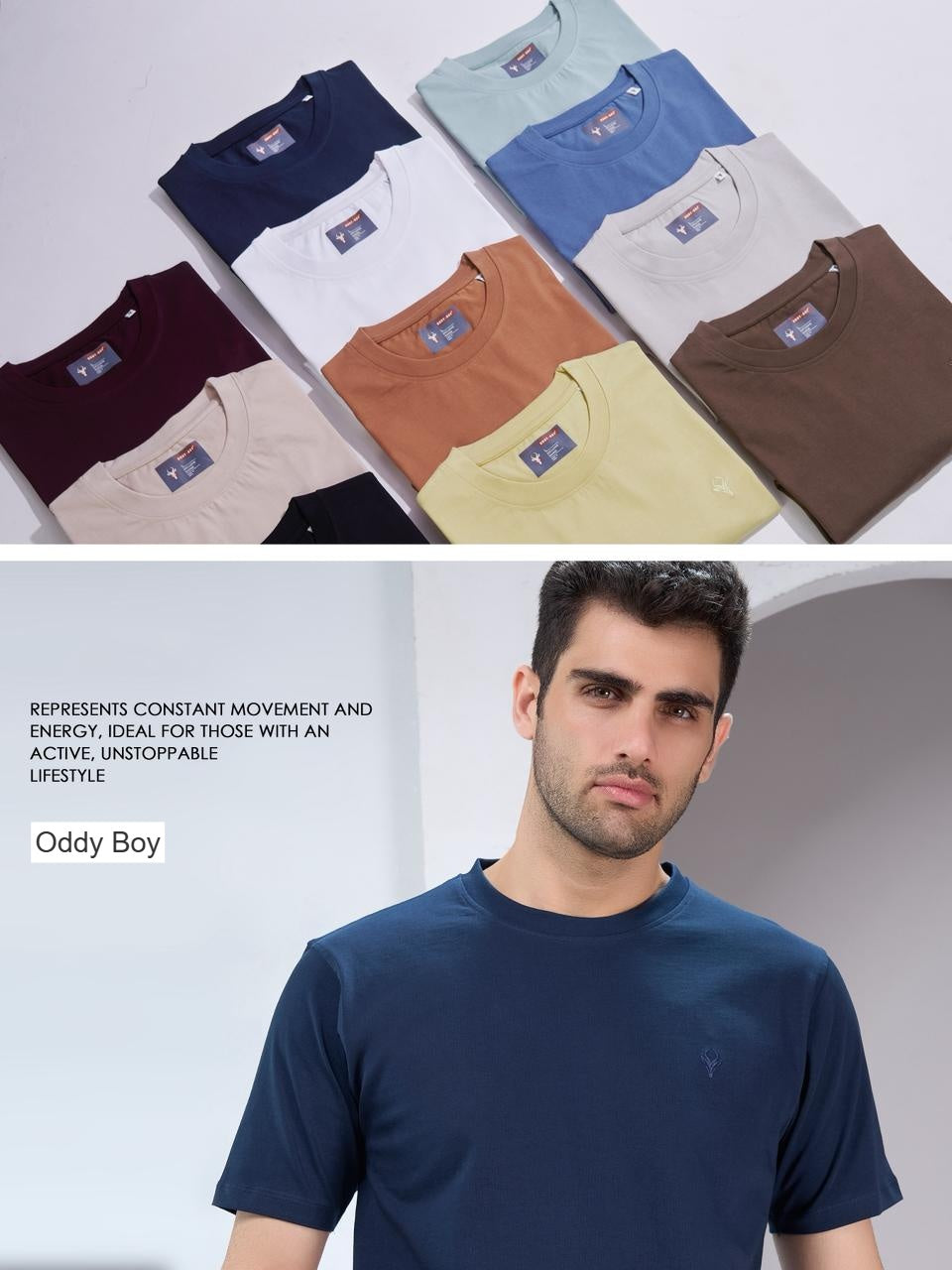 739 Pse-19-22 Oddy Boy Bio Gold Mens Tshirts Wholesaler India