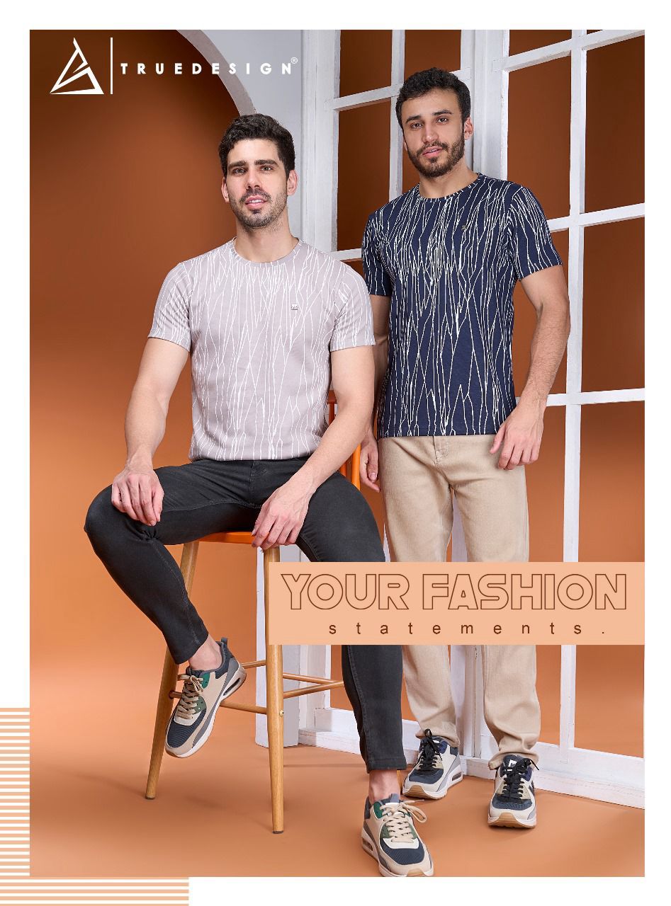 739 Truedesign Jacquard Mens Tshirts