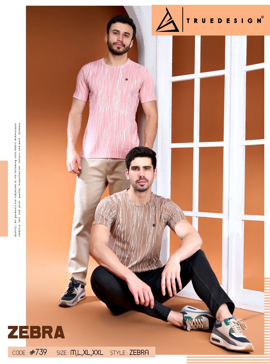 739 Truedesign Jacquard Mens Tshirts