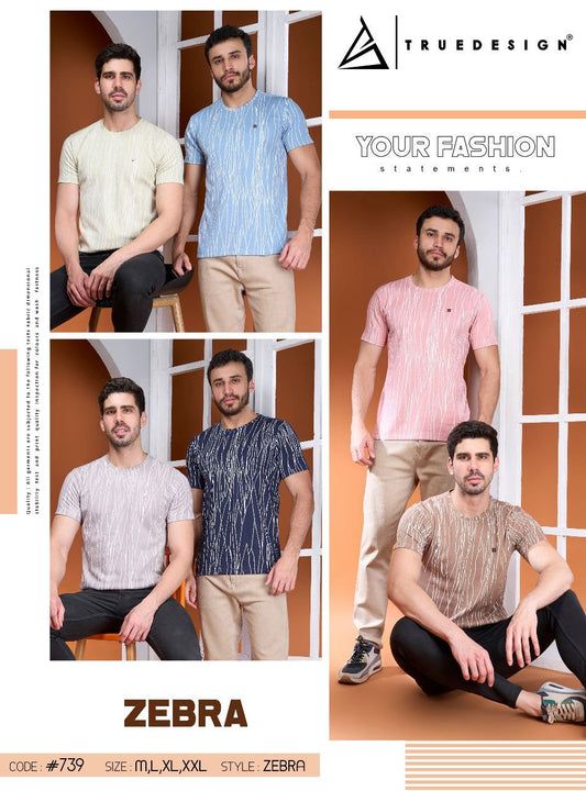 739 Truedesign Jacquard Mens Tshirts