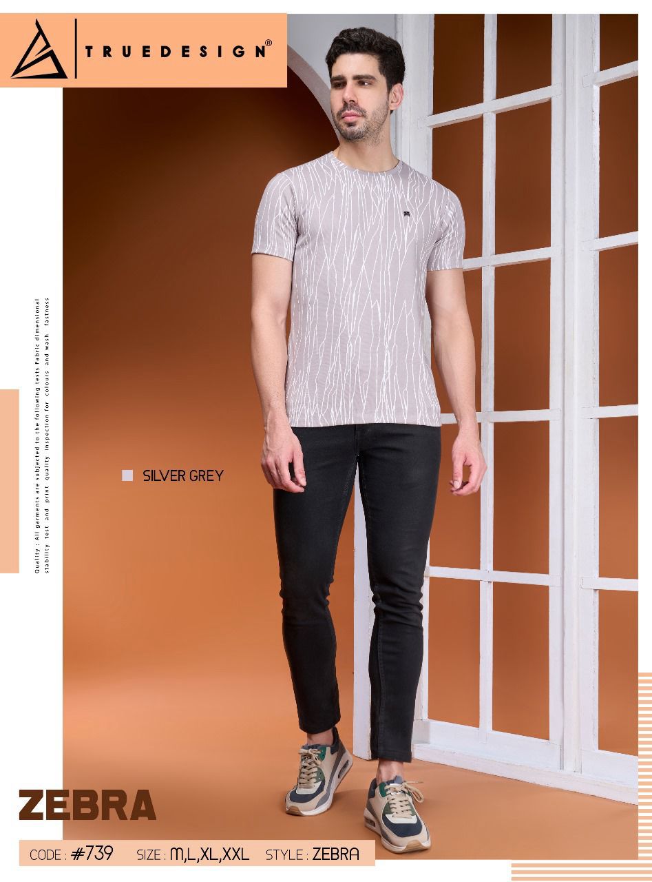 739 Truedesign Jacquard Mens Tshirts