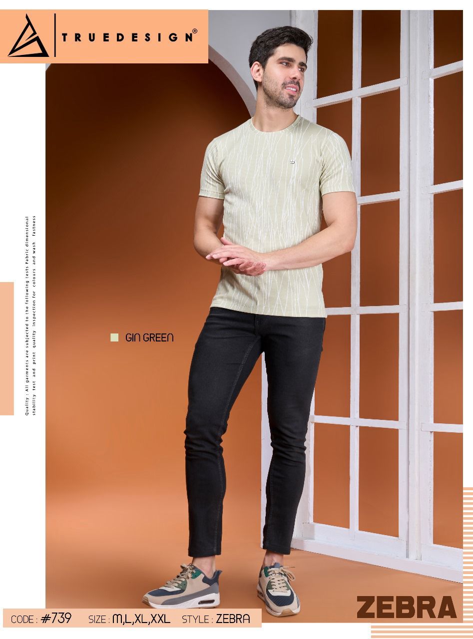 739 Truedesign Jacquard Mens Tshirts