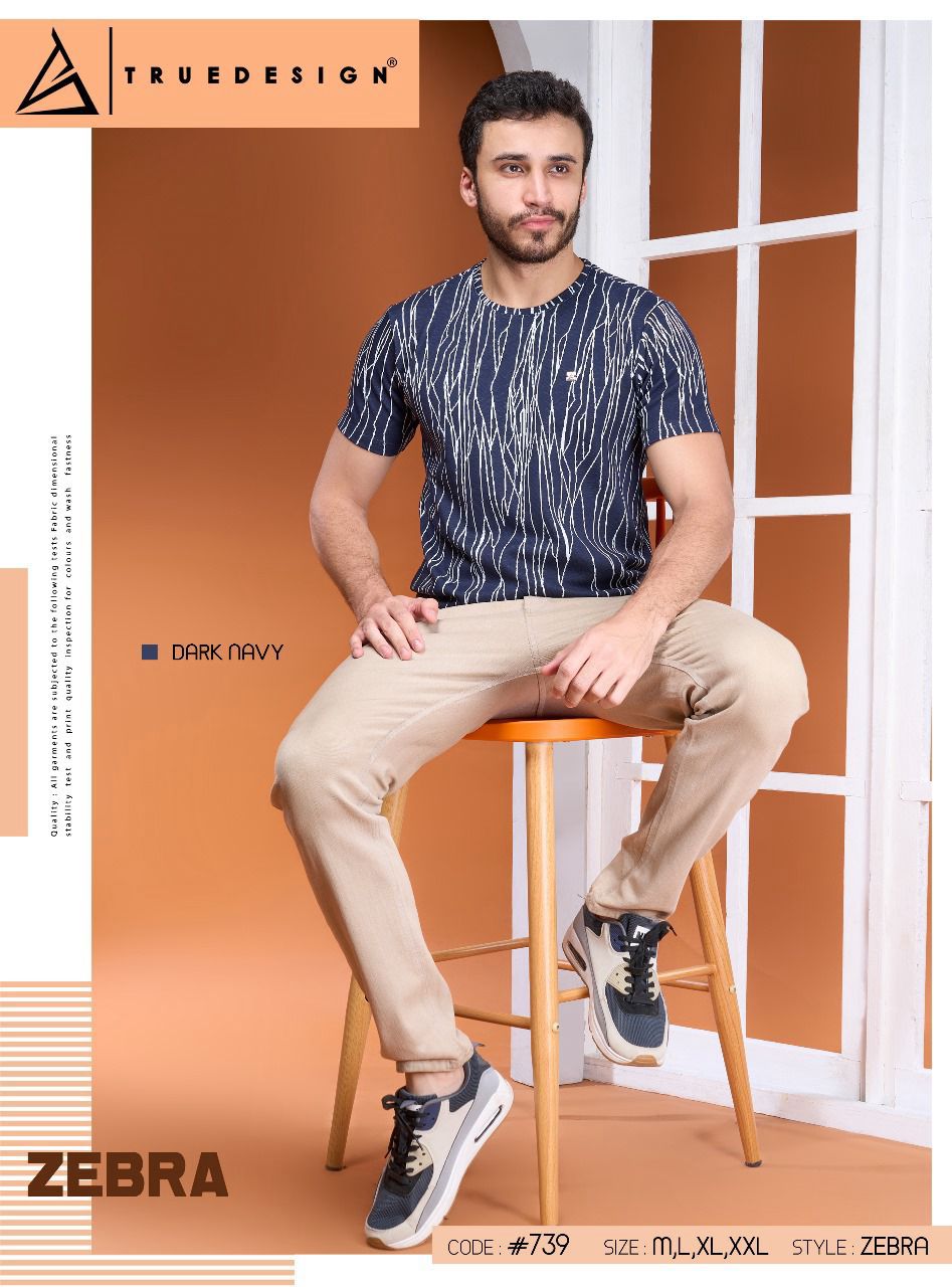 739 Truedesign Jacquard Mens Tshirts