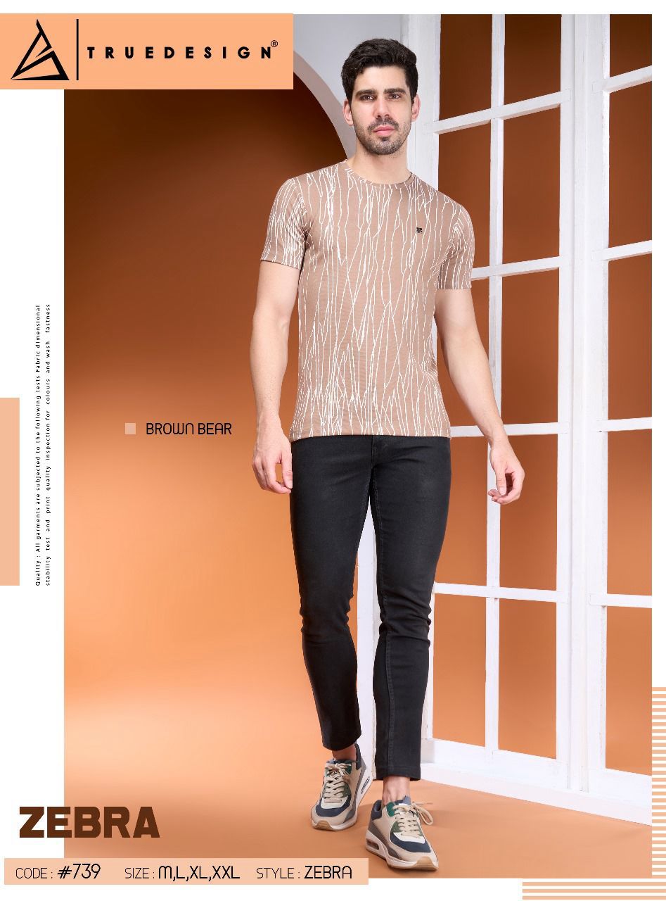 739 Truedesign Jacquard Mens Tshirts