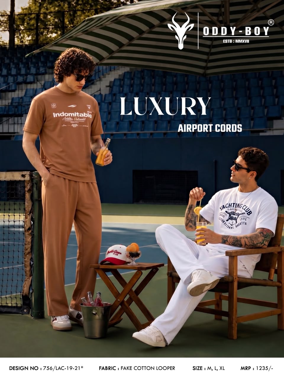 756 Lac 19-21 Oddy Boy Cotton Looper Mens Co Ord Set Exporter Gujarat